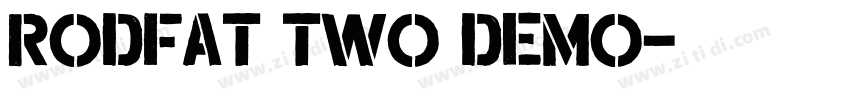 Rodfat Two Demo字体转换